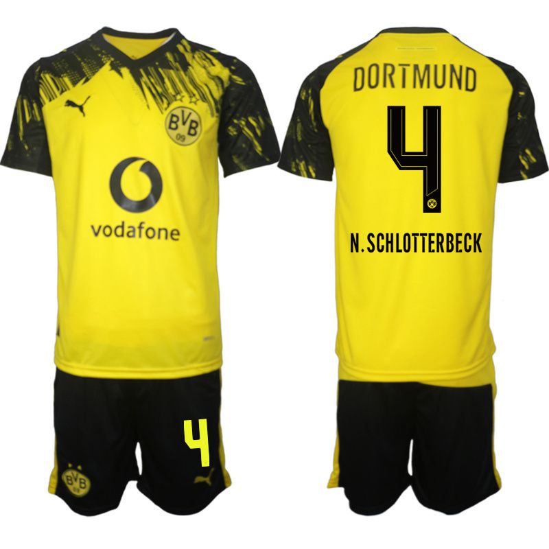 Men 2025-2026 Club Borussia Dortmund home Yellow #4 Soccer Jersey->borussia dortmund jersey->Soccer Club Jersey